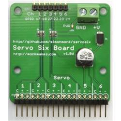 MonkMakes ServoSix-kort för Raspberry Pi och Arduino