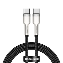 USB 2.0-kabel, C till C, svart, 1 meter