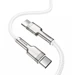 USB 2.0-kabel, C  till C, Vit, 100 Watt, 1 meter