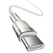 USB 2.0-kabel, C  till C, Vit, 100 Watt, 1 meter