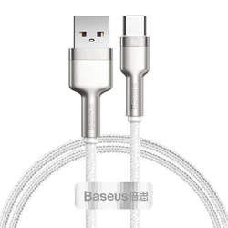 USB 2.0-kabel, A till C, vit, 0.5 meter