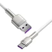 USB 2.0-kabel, A hane till C hane, Vit, 66 W, 0.5 meter