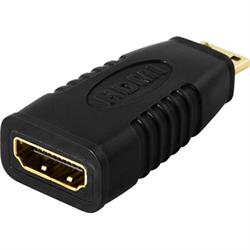 HDMI-adapter, mini HDMI hane till HDMI hona, 19-pin