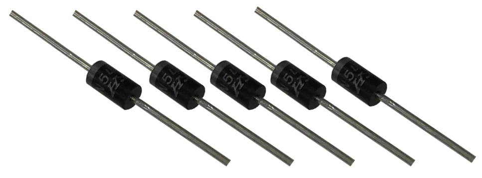 Schottkydiod 1N5822, 40 Volt 3 Ampere, 5-pack