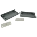 Gjuten kapsling i grå ABS-plast, 120 x 60 x 30 mm