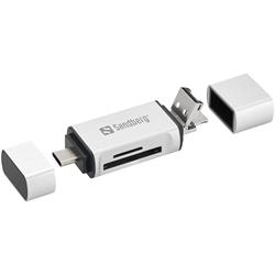 Sandberg Card Reader USB-C+USB+MicroUSB