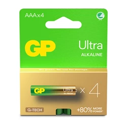GP Ultra Alkaline AAA-batteri, 1.5 Volt, 4-pack