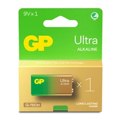 GP Ultra Alkaline 9V / 6LF22-batteri, 1.5 Volt, 1-pack