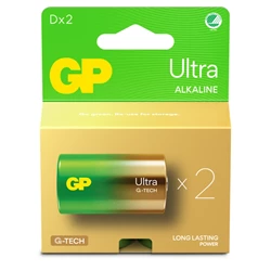 GP Ultra Alkaline D / LR20-batteri, 1.5 Volt, 2-pack