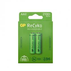 GP ReCyko laddbart AA-batteri, 2100 mAh, 2-pack