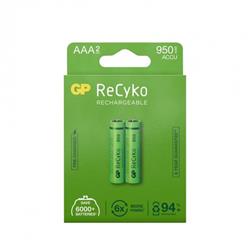 GP ReCyko laddbart AAA-batteri, 950 mAh, 2-pack