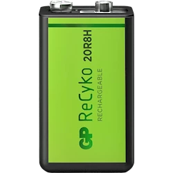 GP ReCyko laddbart 9 Volt-batteri, 200 mAh, 1-pack