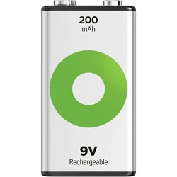 GP ReCyko laddbart 9 Volt-batteri, 200 mAh, 1-pack