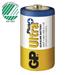 GP Ultra Plus Alkaline D-batteri, LR20, 2-pack