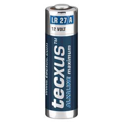 Alkaliskt batteri 12 Volt, LR27 A, tecxus maximum