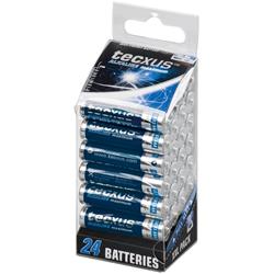 Alkaliskt batteri 1.5V AAA/LR03, tecxus maximum, 24-pack