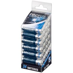 Alkaliskt batteri 1.5V AA/LR06, tecxus maximum, 24-pack