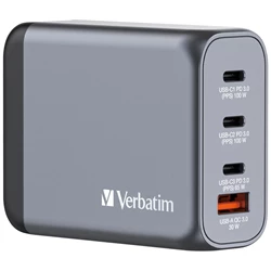 Verbatim 4-ports GaN USB-laddare, 100 Watt