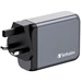 Verbatim 4-ports GaN USB-laddare, 100 Watt