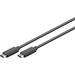 USB C-kabel, USB 3.2 Gen 2x2, 5Ampere, 0.5 meter svart