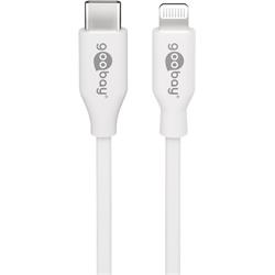 USB 2.0-kabel USB-C till Lightning, vit 2 meter