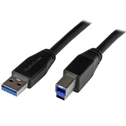 Aktiv USB 3.0-kabel, A hane till B hane, 10 meter, StarTech