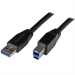 Aktiv USB 3.0-kabel, A hane till B hane, 5 meter, StarTech