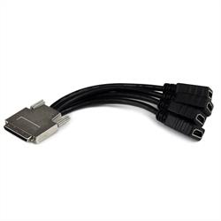 VHDCI till kvadrupel HDMI-breakout-splitterkabel – VHDCI (M) till 4x HDMI (F) 