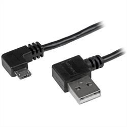 Micro-USB-kabel med rätvinkliga anslutningar - M/M - 1 m 