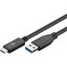 USB 3.1 Gen 2-kabel, A hane till USB-C hane, 1 meter