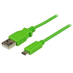 Micro USB-kabel - 1 m, grön 