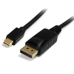 DisplayPort 1.2-kabel, Mini DP till DP hane, 3 m 10 ft