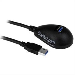 1,5 m svart SuperSpeed USB 3.0-förlängningskabel till skrivbordet - A till A M/F 