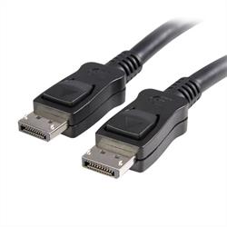 DisplayPort 1.2-kabel med lås – certifierad, 2 m 