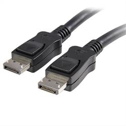 DisplayPort 1.2-kabel med lås – certifierad, 1,8 m 