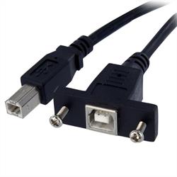30 cm panelmontering USB-kabel B till B