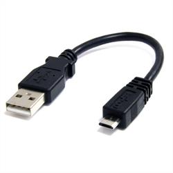 15 cm Micro USB-kabel – A till Micro B 