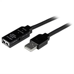 10 m aktiv USB 2.0-förlängningskabel - M/F 