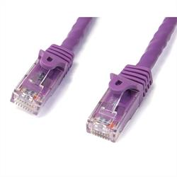 Cat6-patchkabel med hakfria RJ45-kontakter – 2 m, lila 