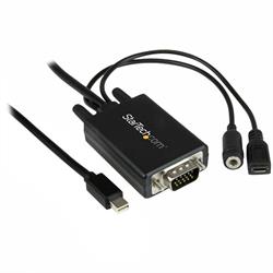 Mini DisplayPort till VGA-kabeladapter med audio - 2 m 