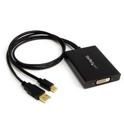 Aktiv Mini DisplayPort till Dual Link DVI-adapter – USB-driven 