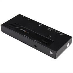 Automatisk HDMI video-switch med 2 portar - 4K med snabbväxling 
