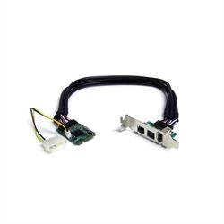 2b 1a 1394 mini PCI Express FireWire-kortadapter med 3 portar 