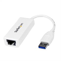 USB 3.0 till Gigabit Ethernet NIC-nätverksadapter – Vit 
