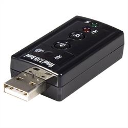 Virtuell 7.1 USB stereo-audio-adapter, externt ljudkort 
