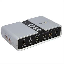 7.1 USB-audio-adapter externt ljudkort med SPDIF digital audio 