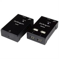 USB 2.0-över-Cat5-eller-Cat6-förlängare med 4 portar - 50 m 