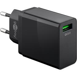 Goobay USB Quick Charger QC 3.0 18 Watt, svart