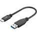 USB 3.0-kabel, USB-C hane > 3.0 A hane, 0.15 meter