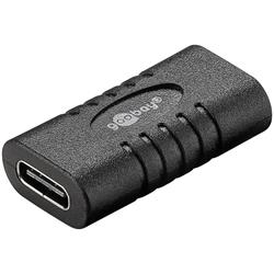 Adapter, skarvkontakt för USB-C, dubbelhona